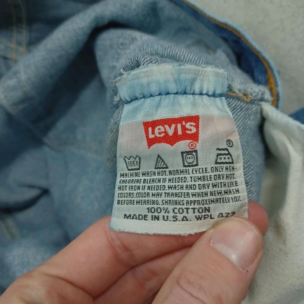 Vintage Levis 501xx Jeans‎ Mens 30x33 Blue Denim 501-0000 Distressed Button Fly